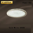 DecorBites™ Crystal Round Ceiling Lamp: Nordic Light Luxury LED Home Lighting for Bedroom and Living Room