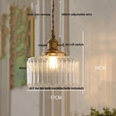 DecorBites™ LED Brass Pendant Lamp Modern Clear Glass Dining Light