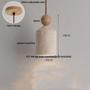 Modern white concrete led pendant lamp dining room lighting