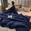 DecorBites™ Cozy Dual Use Flannel Duvet Cover - Autumn Winter Warmth Blanket Quilt
