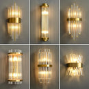 DecorBites™ Crystal LED Wall Lamps: Elegant Gold Wall Sconce Lights for Luxury Home Decor