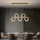 DecorBites™ Crystal LED Chandelier: Modern Gold Kitchen Lighting, Simple Elegant Design.