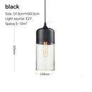 DecorBites™ Glass Wood Chandelier LED Pendant Light Fixture for Living Dining Bedroom
