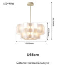 DecorBites™ LED Chandelier: Luxe Fingerprint Design for Living Room, Bedroom, Hotel Lobby