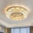 DecorBites™ Crystal Gold LED Ring Ceiling Light - Modern Luxury Home Lighting
