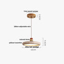 DecorBites™ Adjustable LED Pendant Light - Nordic Modern Yellow Travertine Marble Wood Fixture