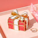 DecorBites™ Knot Ribbon Jewelry Box: Bow Shaped Ring Earring Organizer & Gift Container