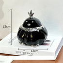 DecorBites™ Garlic Duck Ceramic Ashtray with Lid - Unique Desk Decoration and Smoking Accessory