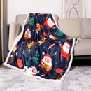 DecorBites™ Cozy Flannel Blanket for Christmas Sofa Cover in Digital Lamb Wool Nap Blanket
