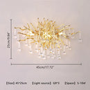 DecorBites™ Crystal Tree Branch Chandelier: Luxury LED Pendant Light for Elegant Living Spaces
