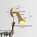 DecorBites™ Copper Wall Light with Pull Chain Switch, Modern Nordic Design