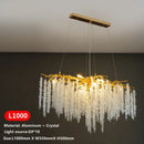 DecorBites™ Crystal Tassel LED Chandeliers for Luxury Home Decor