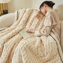 DecorBites™ Coral Fleece Warm Blanket: Cozy Thicken Winter Bed Blanket