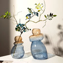 DecorBites™ Gourd Shape Gradient Glass Vase Irregular Rockery Terrarium Home Decoration