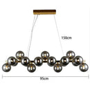 DecorBites™ Glass Ball LED Pendant Lights for Home Decor and Luminaires