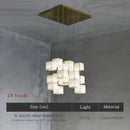 DecorBites™ Jade Design Chinese Chandelier for Duplex Villa Restaurant and Living Room