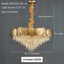 DecorBites™ Elegant Crystal Chandelier for Villa Hotel Project Bedroom Restaurant Living Room