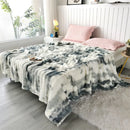 DecorBites™ Cozy Gradient Bubble Fleece Throw Blanket, Plush All-Season Nap Blanket