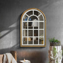 DecorBites™ Gothic Rose Window Carved Mirror for Wall Decor in Living Room or Bedroom