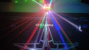 DecorBites™ 16 Beam Strobe Red Green Laser LED Moving Head Light Disco Ball