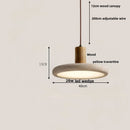 DecorBites™ Adjustable LED Pendant Light - Nordic Modern Yellow Travertine Marble Wood Fixture