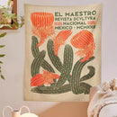 DecorBites™ Cactus Tapestry Wall Hanging Floral Hippie Bohemian Psychedelic Home Decor Print