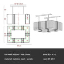 DecorBites™ Crystal LED Chandelier: Modern Luxury Dining Room Kitchen Lighting Fixtures