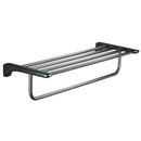 DecorBites™ Grey Bathroom Accessories Set: Paper Holder, Corner Shelf, Towel Rack, Toilet Brush Holder, Towel Holder