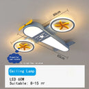 DecorBites™ Kids Airplane Ceiling Lights Remote Control Dimmable LED Chandelier