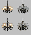 DecorBites™ Glass Shade Ceiling Chandelier for Home Decor Lighting