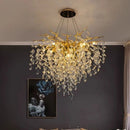 DecorBites™ Crystal G9 Chandelier: Luxury Living Room Branch Pendant Lights, Modern LED Luminarias