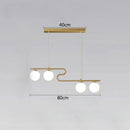 DecorBites™ Glass Ball LED Chandeliers for Home Dining Kitchen Office Decor Lighting