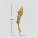 DecorBites™ Gold Coral Carp Lotus Leaf Fish Wall Decor Ornaments