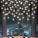 DecorBites™ Crystal LED Chandelier for Staircase: Luxury Indoor Stair Lighting Fixture