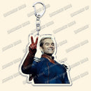 Hot The Boys TV Show Keychains Homelander Billy Butcher Starlight Key Chain Ring for Bag Hero Pendant Keyring Jewelry Fans Gifts
