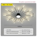 DecorBites™ Acrylic Sunflower Ceiling Lamp in Brushed Antique Gold