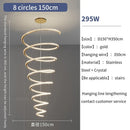 DecorBites™ Crystal Duplex Ring Pendant Light Chandelier