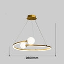 DecorBites™ Gold Nordic Ring LED Ceiling Chandelier for Dining Room Pendant Lighting