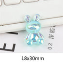 DecorBites™ Kawaii Rabbit Resin Cabochon for Scrapbooking and DIY Crafts