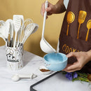DecorBites™ 18Pcs Silicone Kitchen Utensils Turner Spatula Measuring Spoon Cooking Tool Set