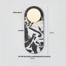 DecorBites™ Glass Globe LED Wall Lamp Nordic Modern Stone Bathroom Mirror Light