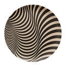 DecorBites™ Korean Style Round Bamboo Fiber Dining Plate for Desserts, Fruits, and Cakes