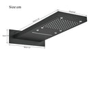 DecorBites™ LED Waterfall Shower Head 54*22CM Square Wall Mount Bathroom Faucet