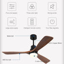 DecorBites™ 42/52" DC Ceiling Fan with 3 ABS Blades, 35W Motor, 18W LED Light, Remote Control