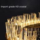 DecorBites™ Crystal Round Ceiling Chandelier: Luxe Nordic Living Room Dining Room Pendant Light