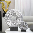 DecorBites™ Circle Ornament Desk Decoration Resin Ring Statue Modern Crafts Decor