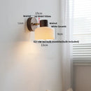 DecorBites™ LED Wall Lamp Clear Glass Walnut Wood Up Down Rotate Wall Light