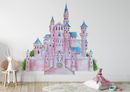 Purple/Pink Princess Castle - Fabric Nursery Wall Art Decals