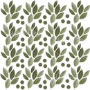 Light Green Leaves Wall Decals - Fabric Nursery Wall Art Decals