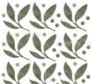 Watercolor Botanical wall stickers - Fabric Nursery Wall Art Decals